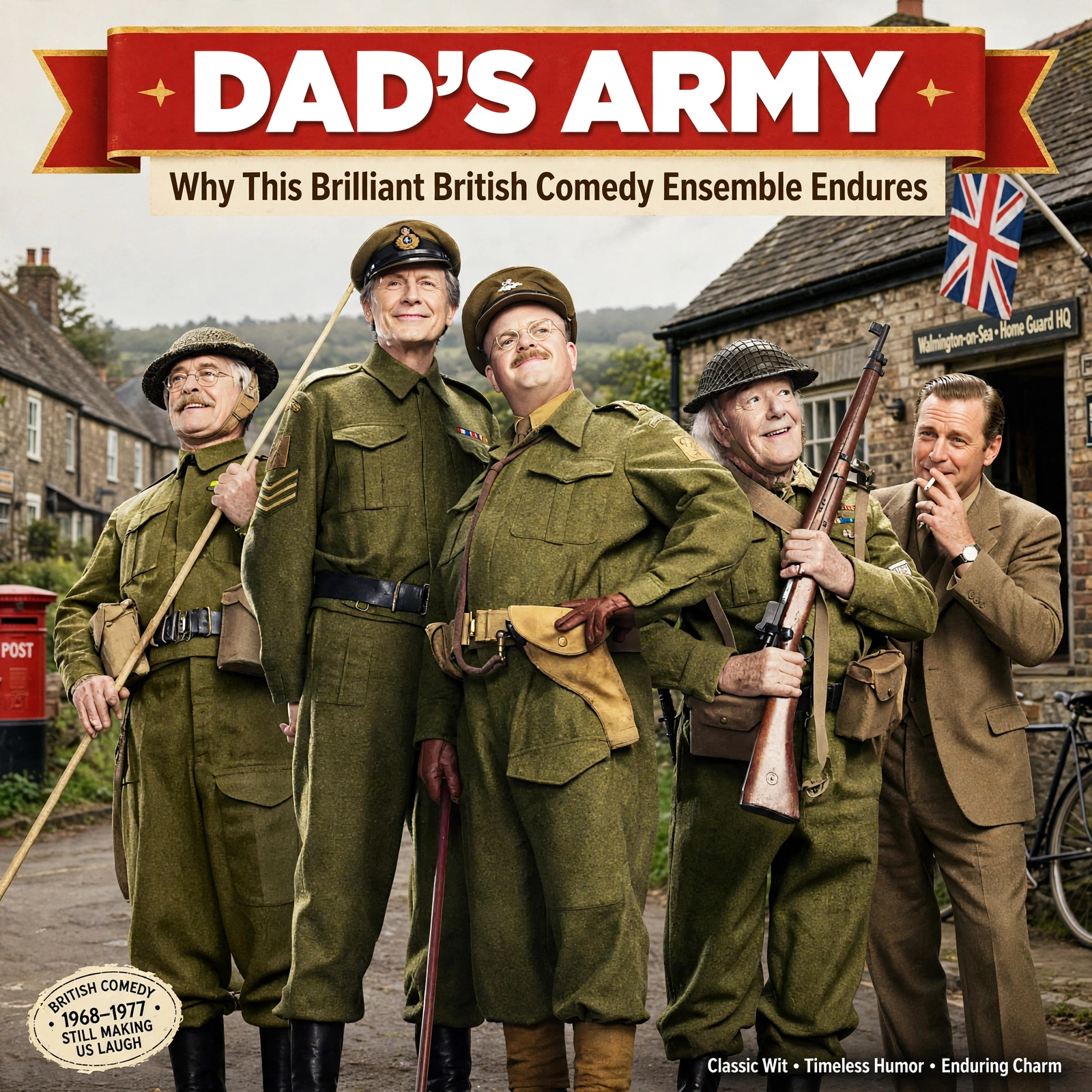 Dad’s Army illustration for Dad's Army: Why This Brilliant British Comedy Ensemble Endures